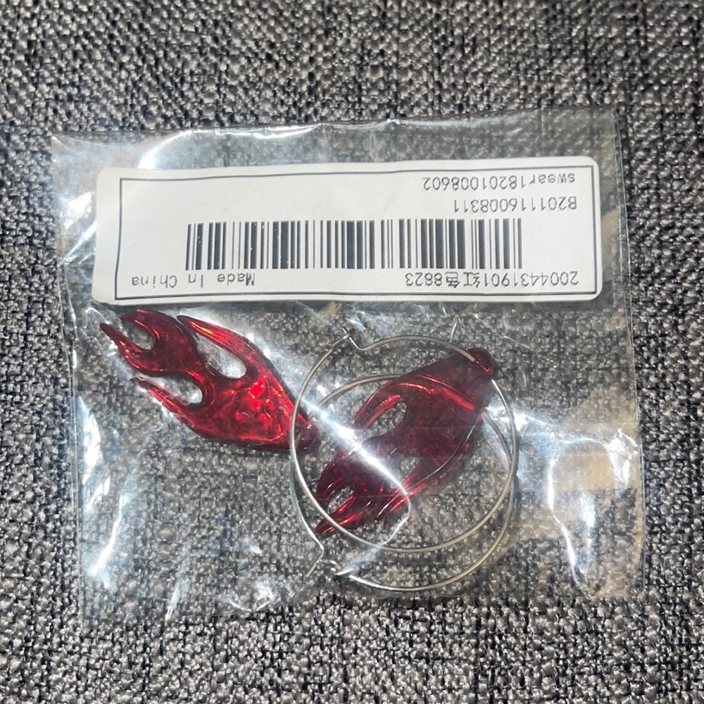 Red Flame Earrings